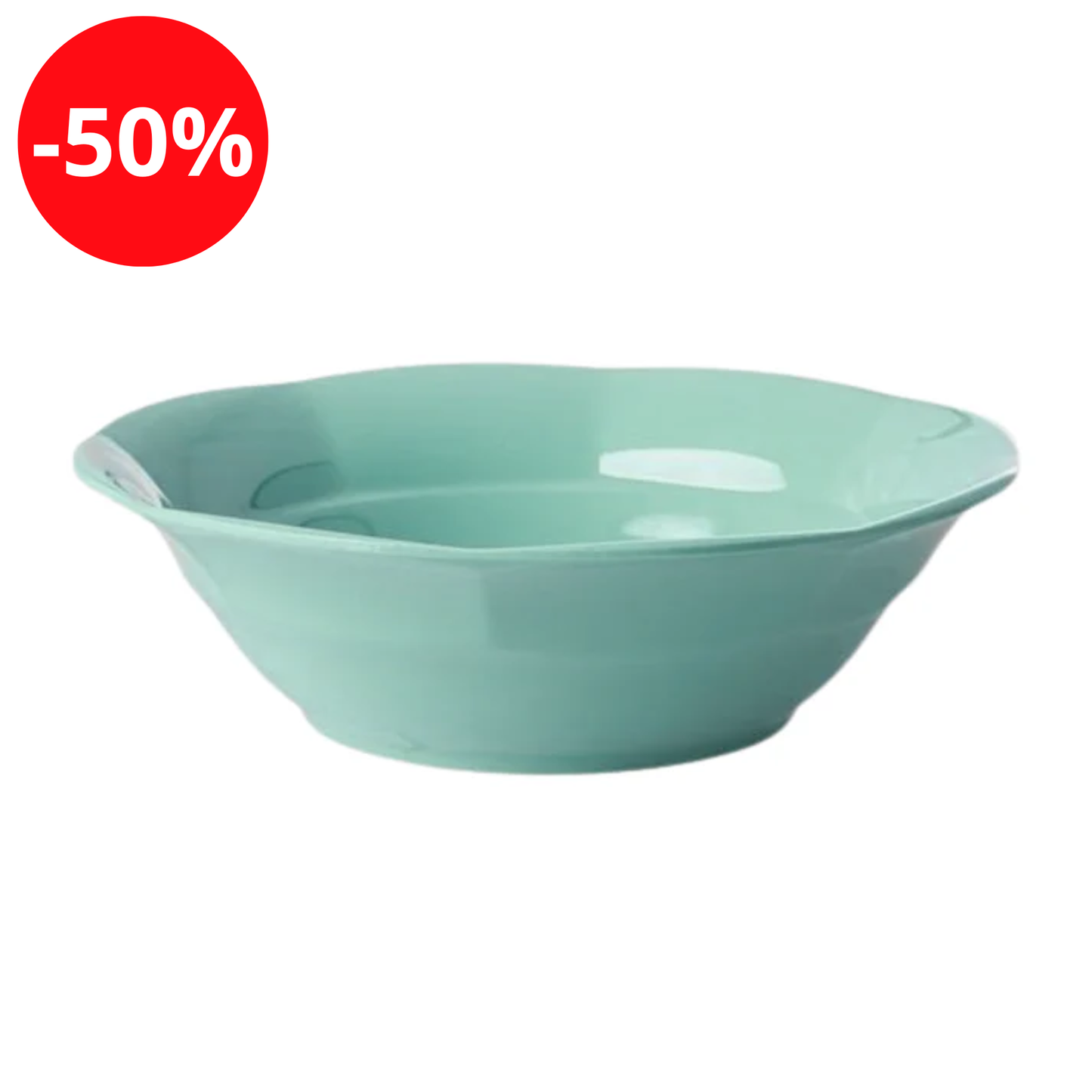 Assiette creuse en mélamine menthe - Rice