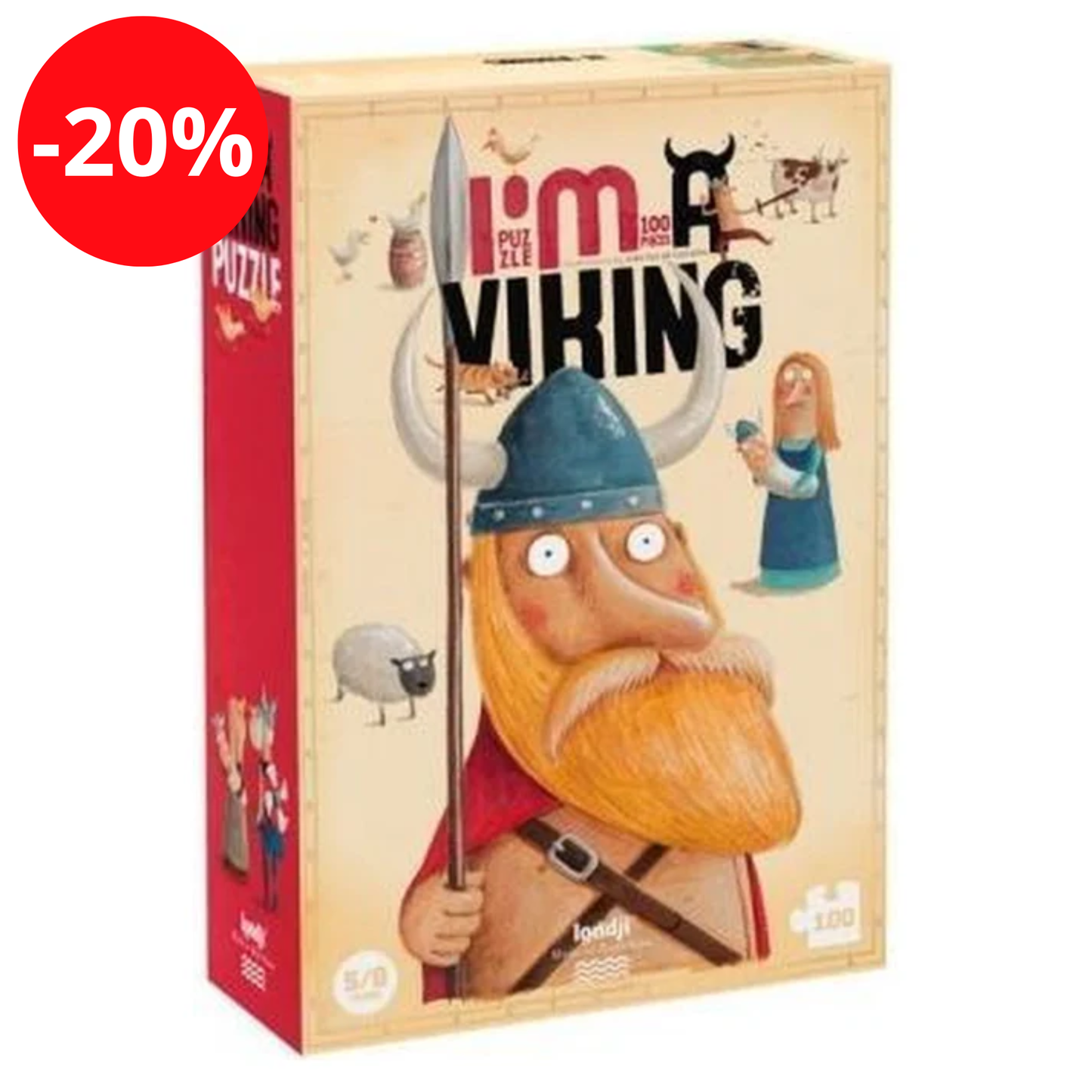Puzzle - 100 pcs - Viking - Londji