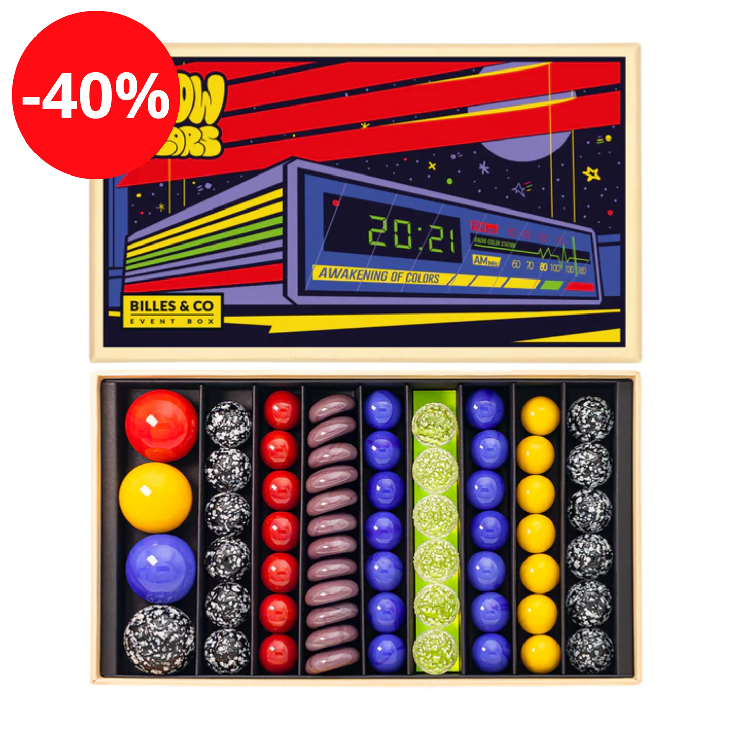 Coffret de billes - Show Colors - Billes and Co