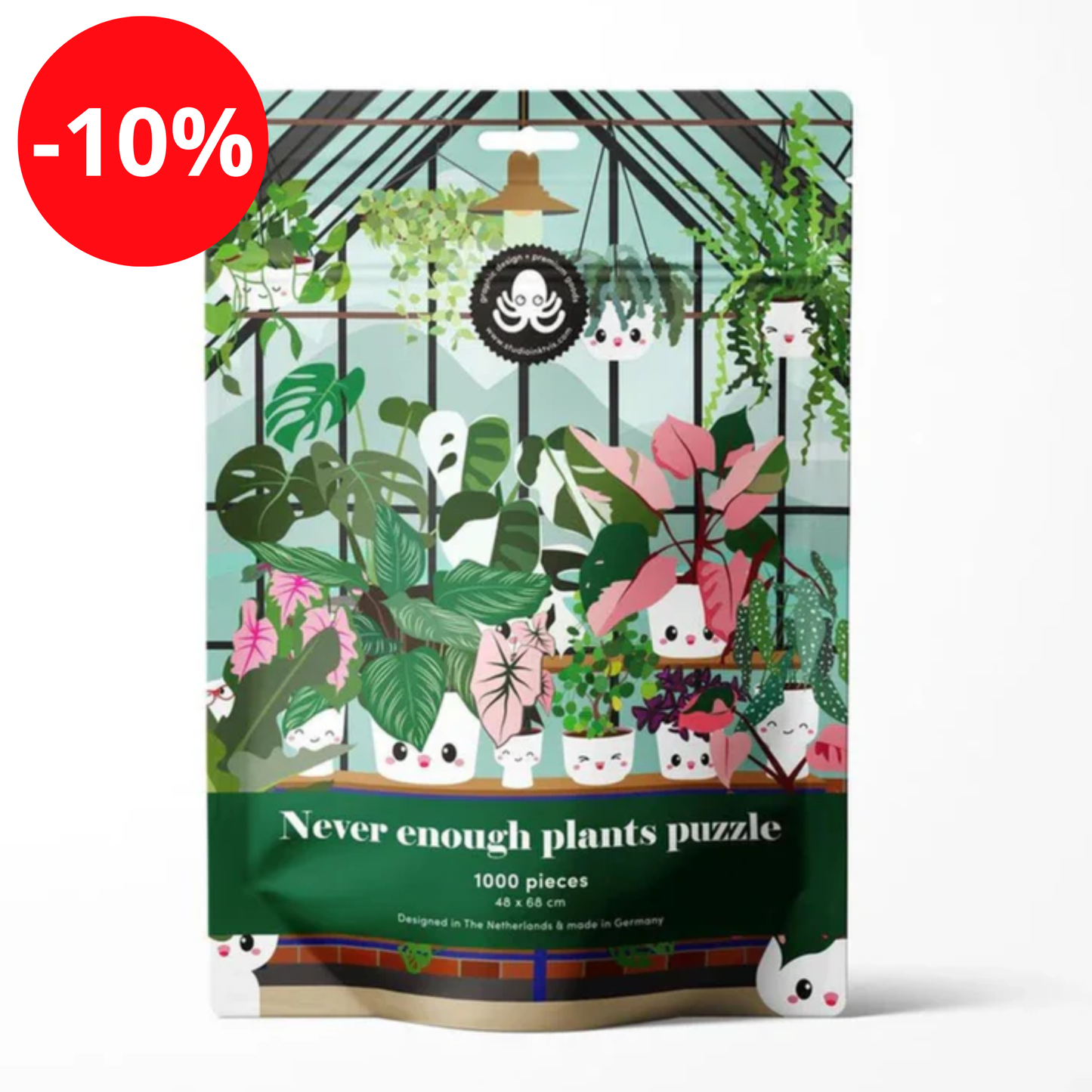 Puzzle - 1000 pièces - Serre avec plantes