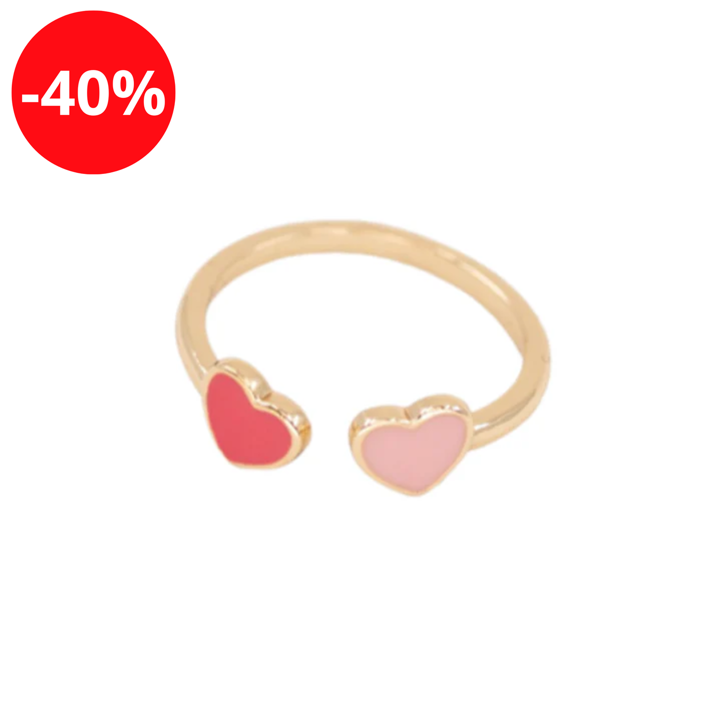 Bague cœurs - Rosajou
