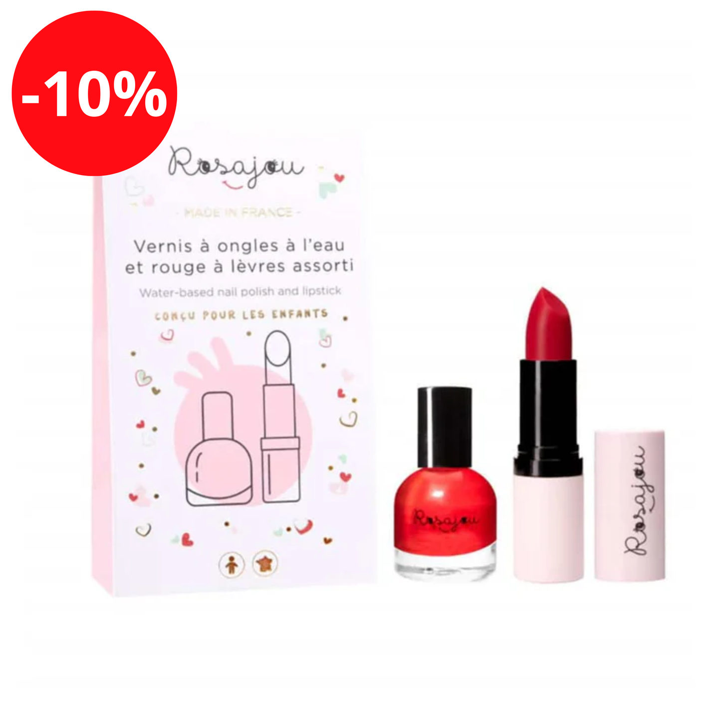 Duo De Rouge à lèvres et vernis – Madame - Rosajou