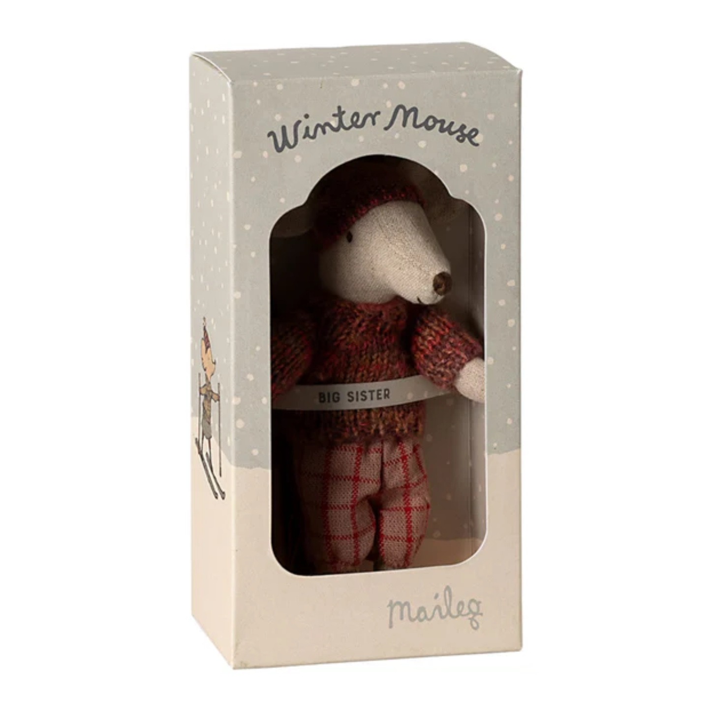 Maileg - Souris grande sœur au ski d'hiver