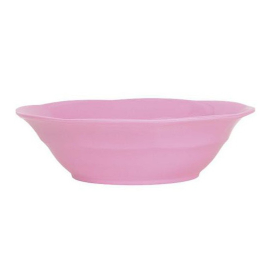 Assiette creuse en mélamine rose - Rice