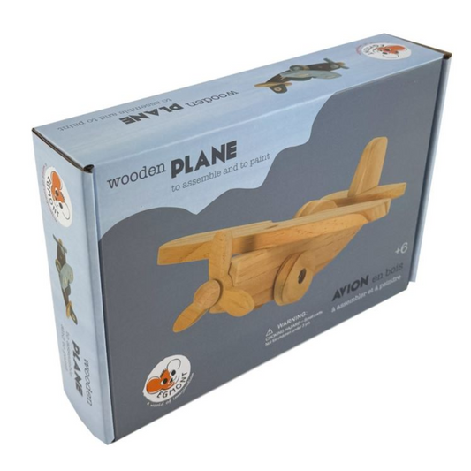 Avion en bois a monter et peindre - Egmont Toys