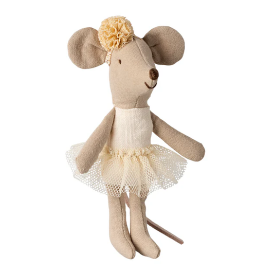 Maileg - Souris Ballerine blanc cassé – Petite Sœur