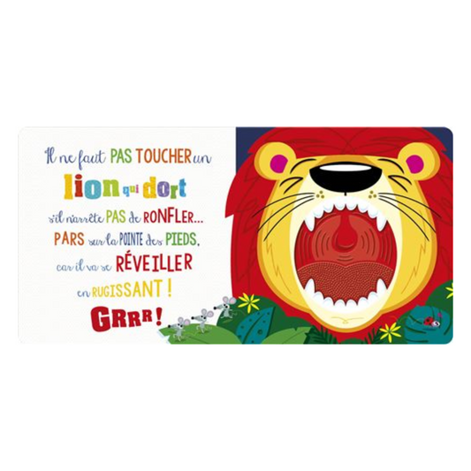 Partager  Ajout Favori Imprimer Il ne faut pas toucher un lion qui dort !