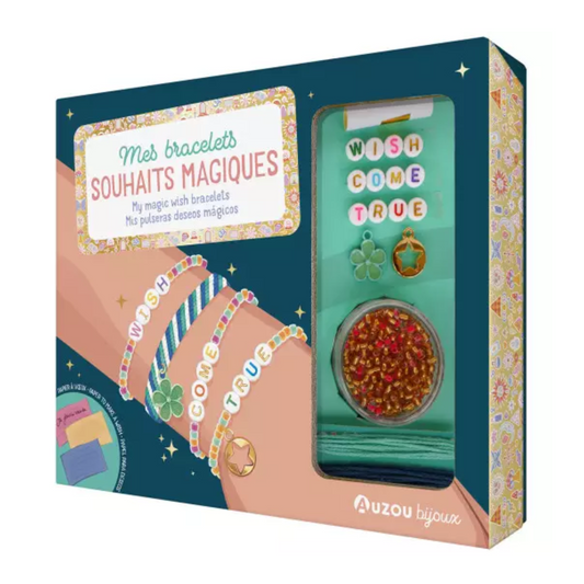 Mes bracelets souhaits magiques - Coffret DIY - Auzou