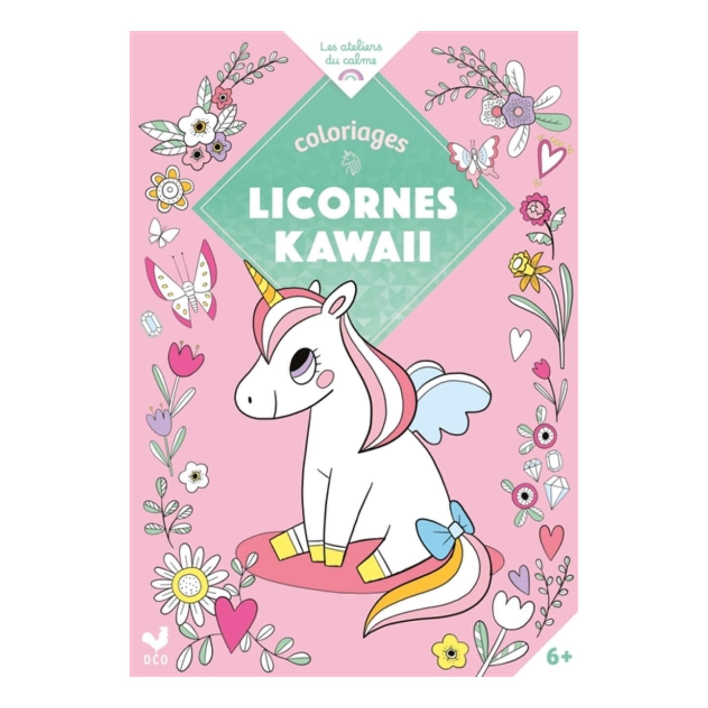 Coloriages licornes kawaii