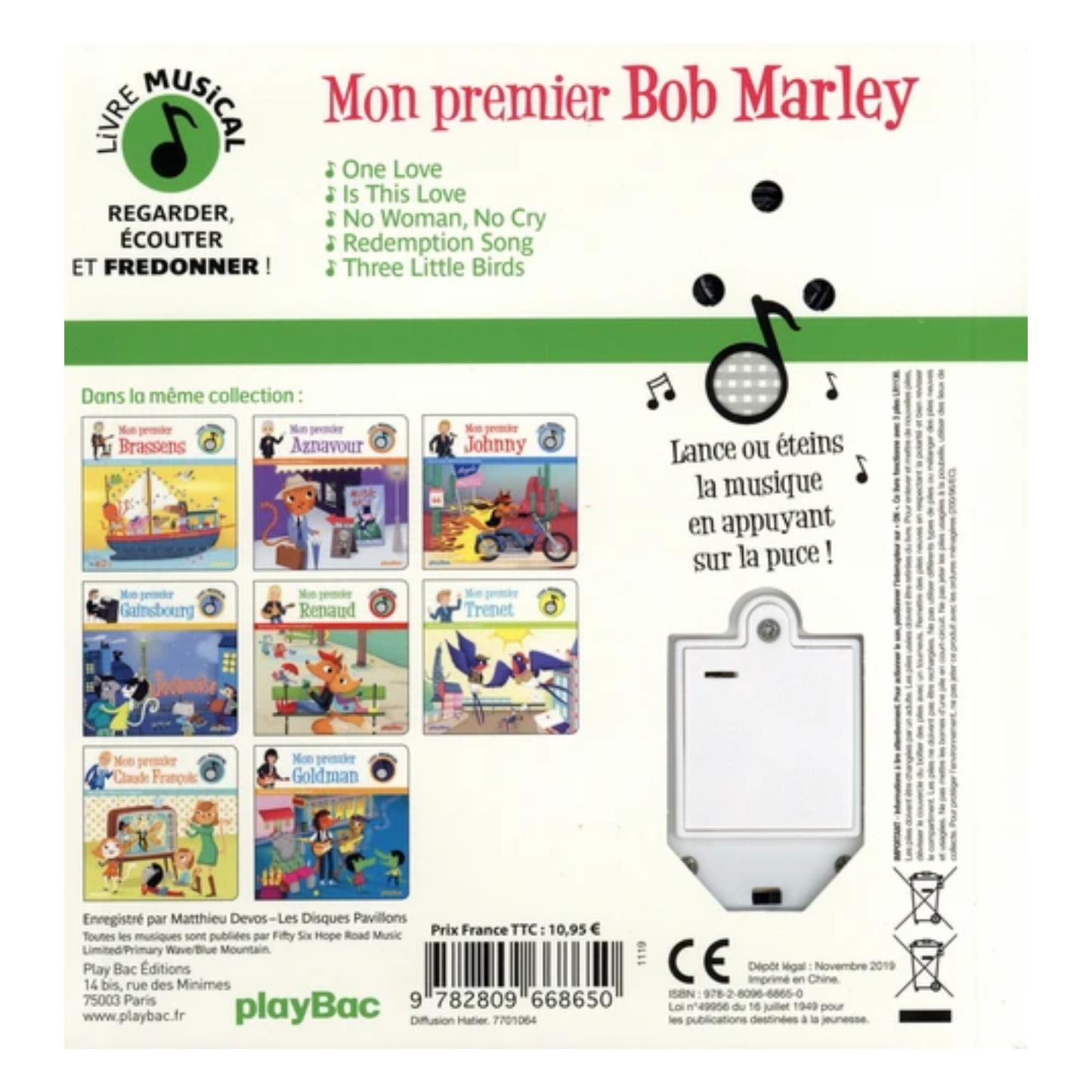 Mon premier Bob Marley - Livre musical