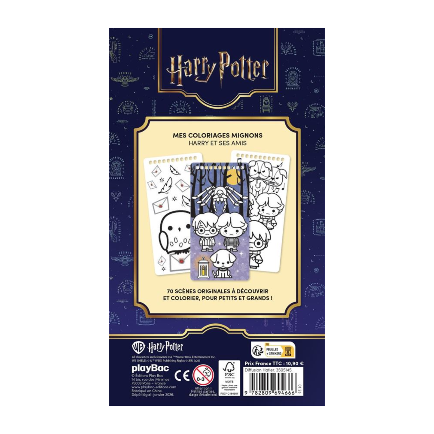 Harry Potter : Mes coloriages mignons Harry et ses amis