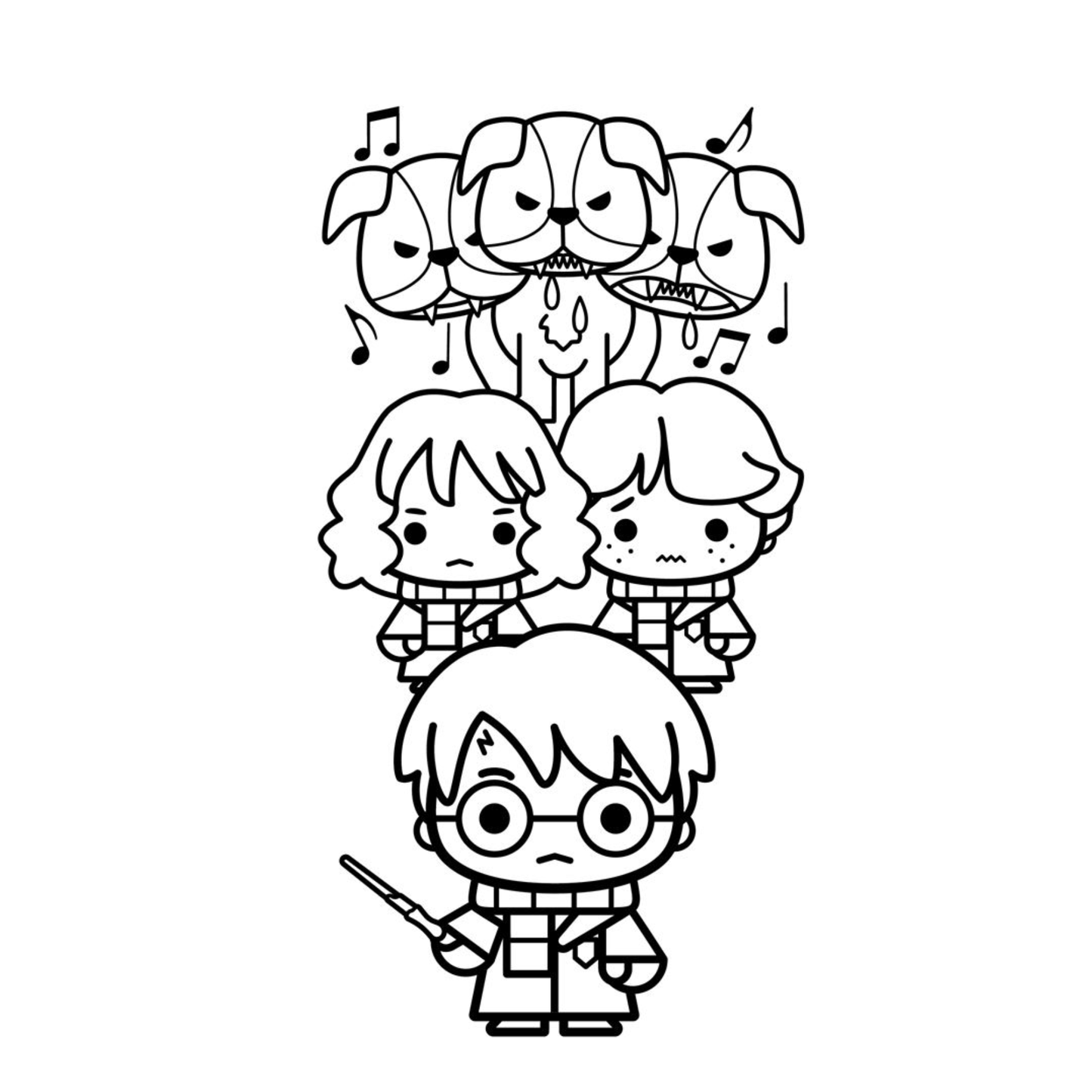 Harry Potter : Mes coloriages mignons Harry et ses amis