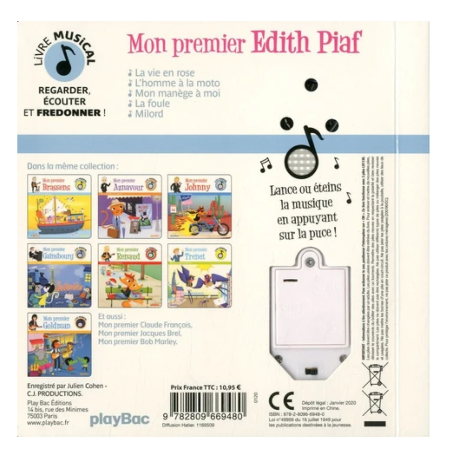 Mon premier Edith Piaf - Livre musical