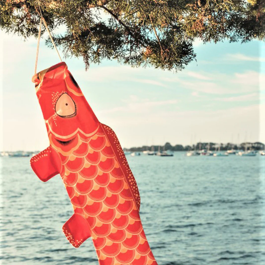 Koinobori - 70cm - Rouge feu - Madame Mo