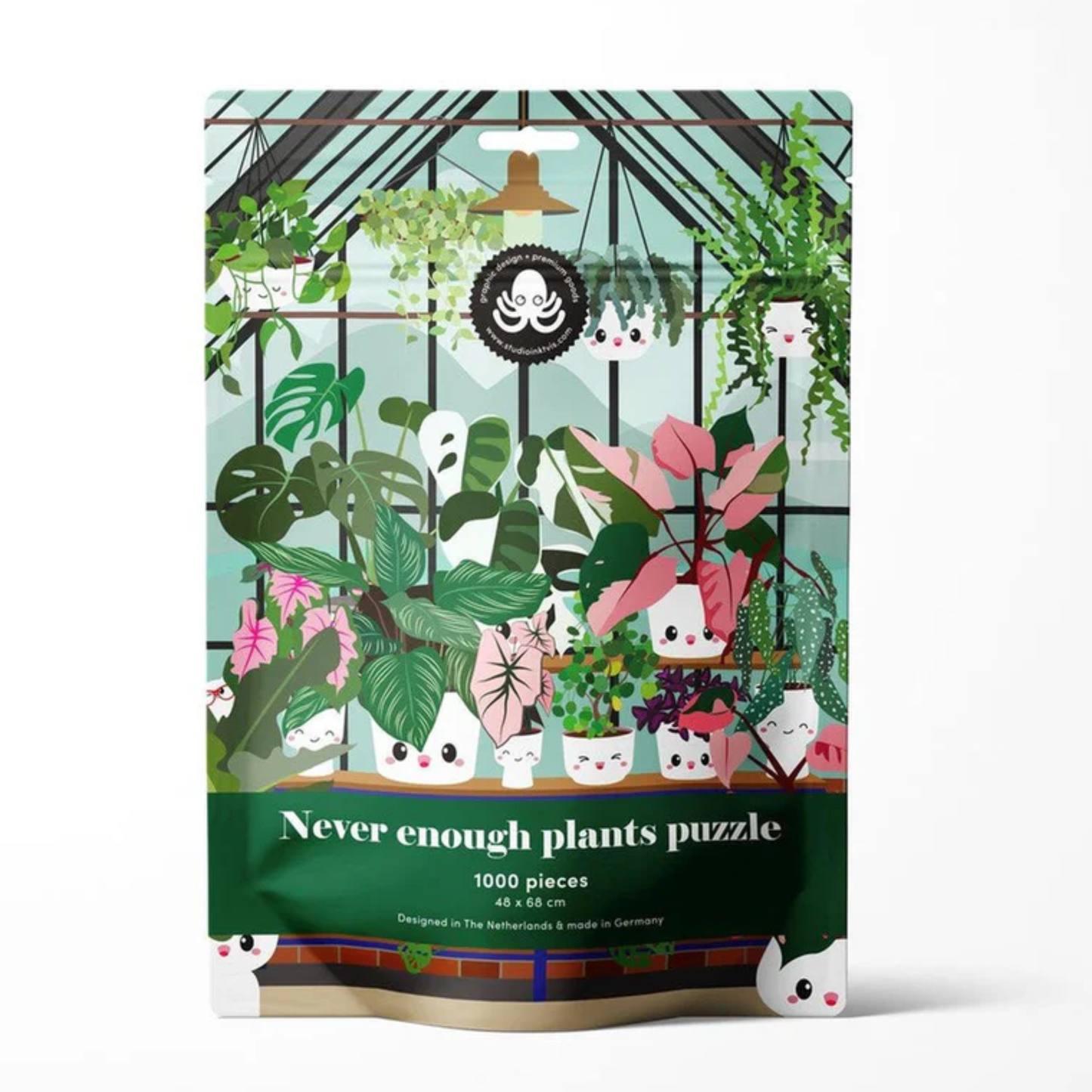 Puzzle - 1000 pièces - Serre avec plantes