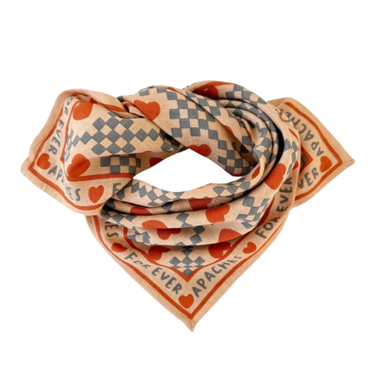 Petit Foulard Manika Amor Sand - Apaches