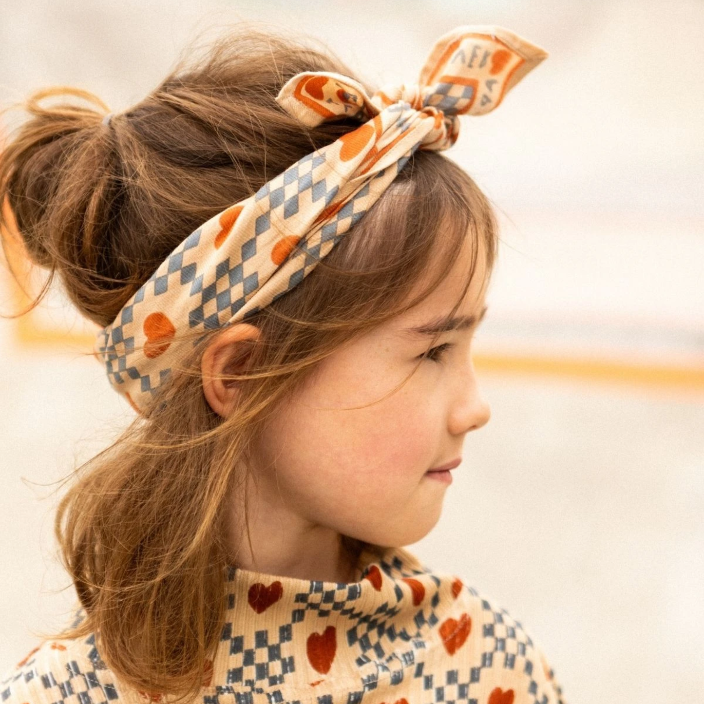 Petit Foulard Manika Amor Sand - Apaches