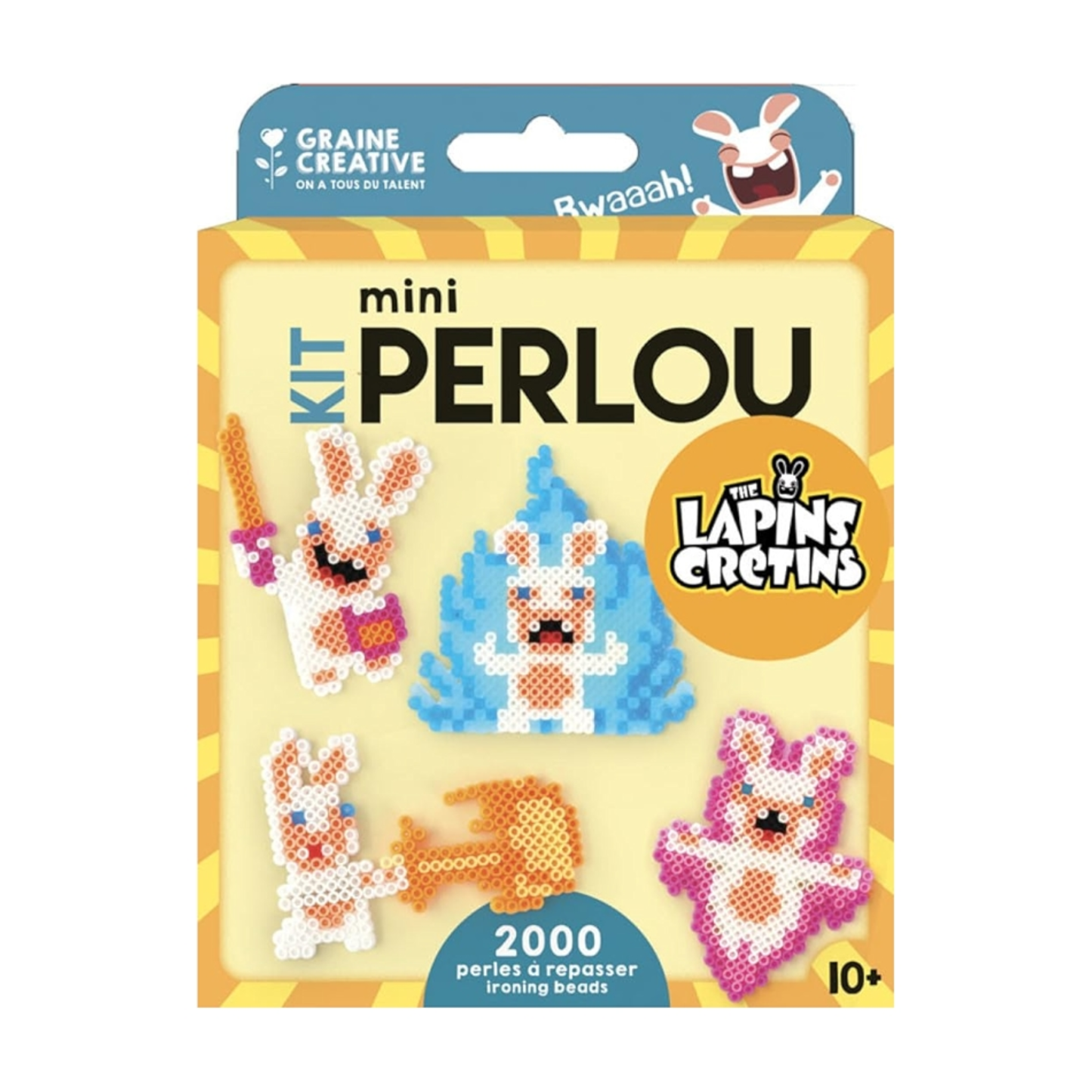 Kit 2000 Perles À Repasser - Lapins Crétins