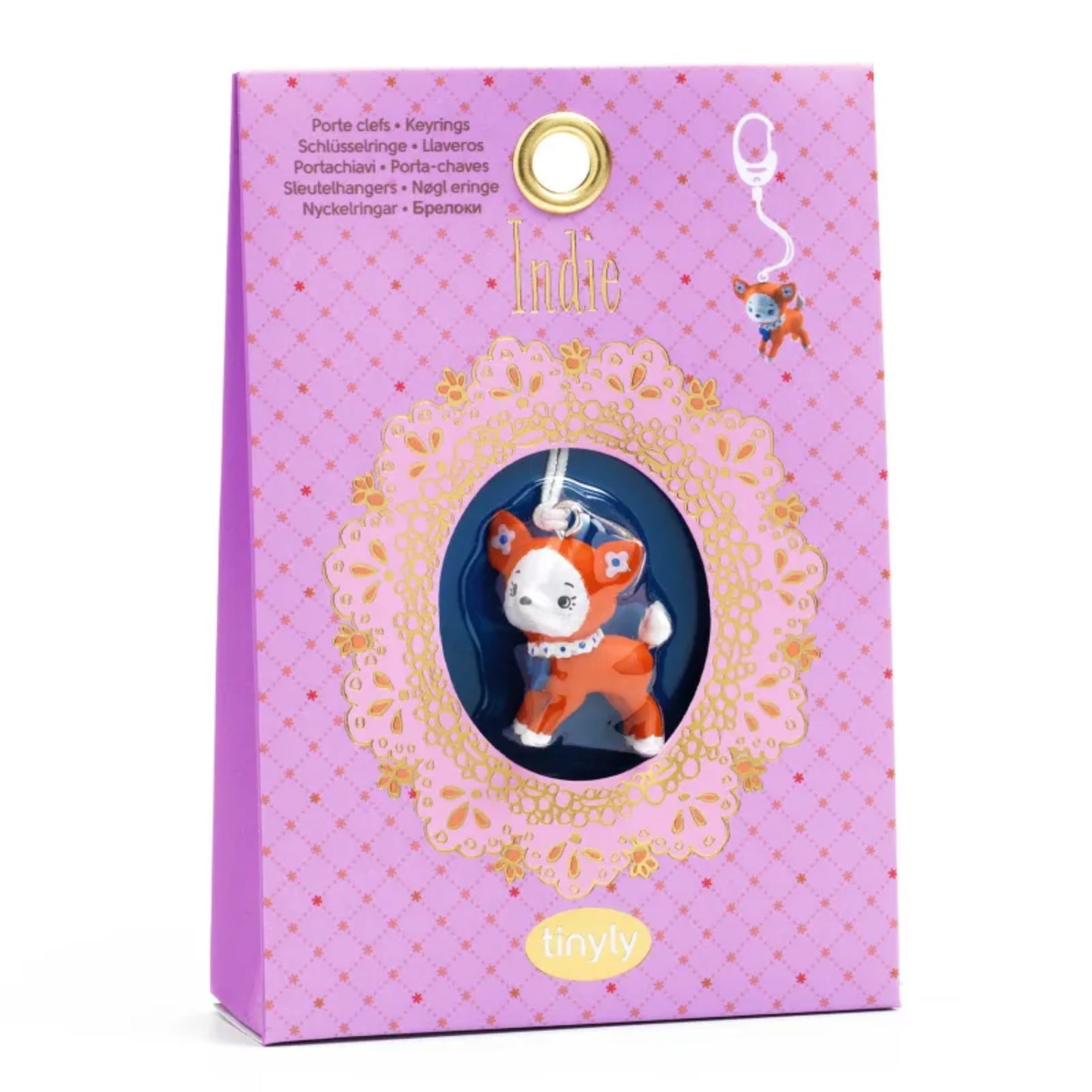 Figurine Tinyly - Porte Clef Indie - Djeco