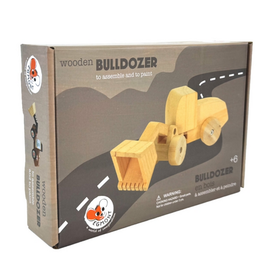 Bulldozer en bois à monter et peindre - Egmont Toys