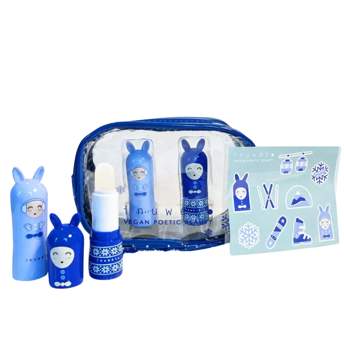 Trousse SkiClub - Duo baumes a lèvres vanille-coco & fraise - Inuwet