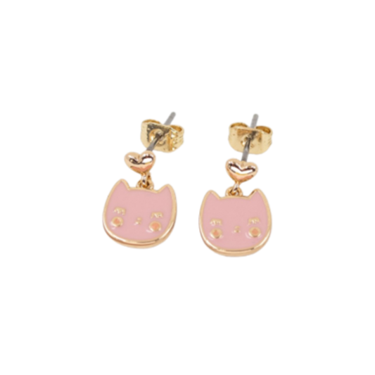 Boucles d'oreilles Chat - Rosajou
