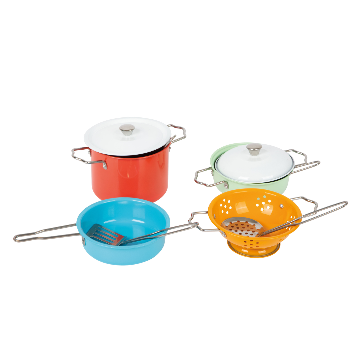 Dinette - Batterie de cuisine avec accessoires colorés - Smallfoot