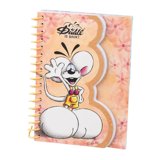 Diddl - Carnet A6 spirales - Orange
