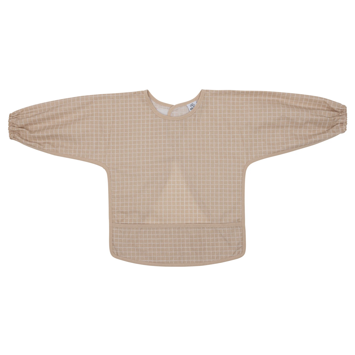 Bavoir-tablier en coton enduit - Carreaux nude - 3/5 ans - BB&Co