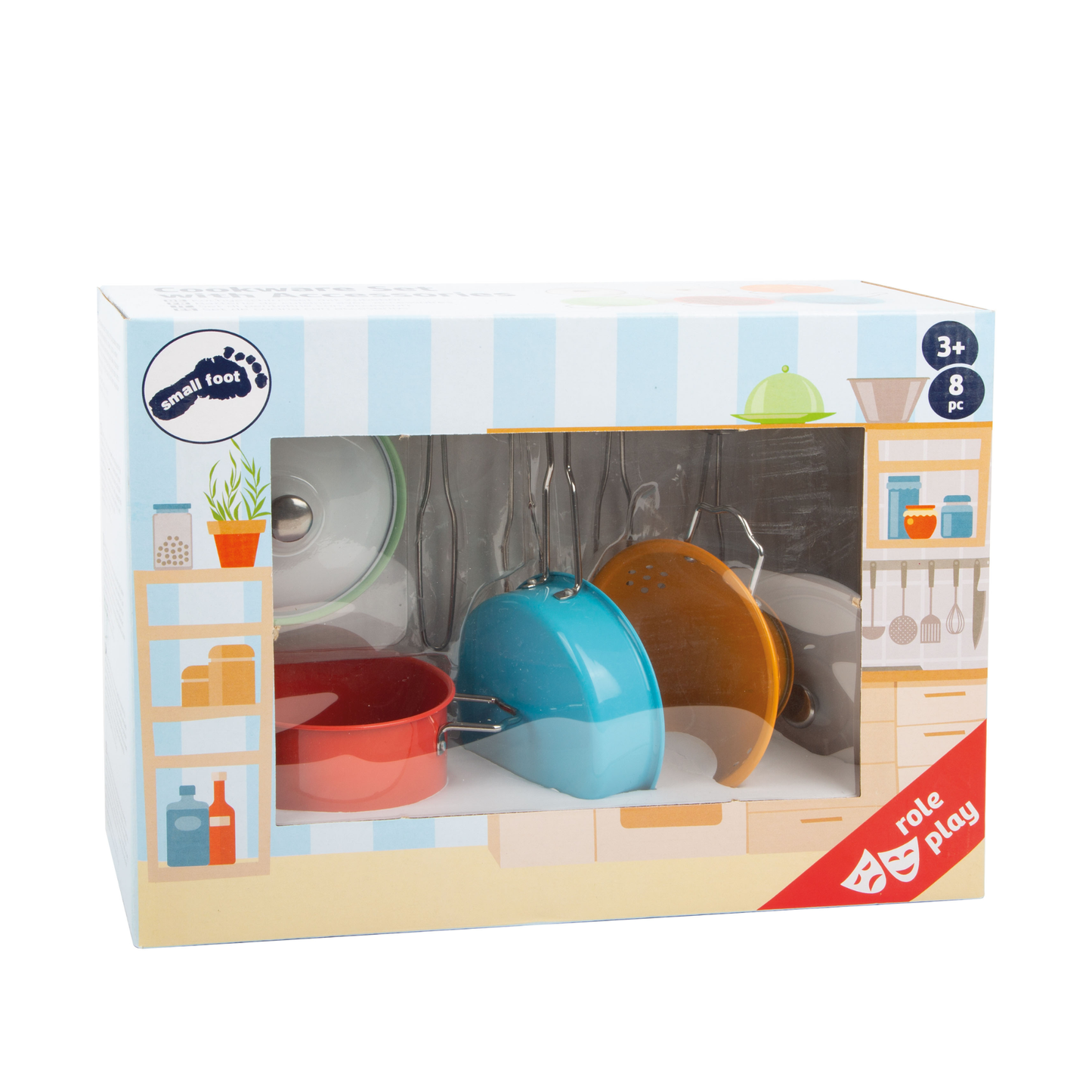 Dinette - Batterie de cuisine avec accessoires colorés - Smallfoot