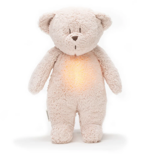 Moonie – Peluche ourson avec sons & lumières - Rose blush - BB&Co