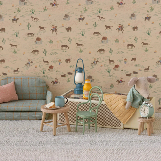 Chaise vintage menthe - Elément miniature Maileg