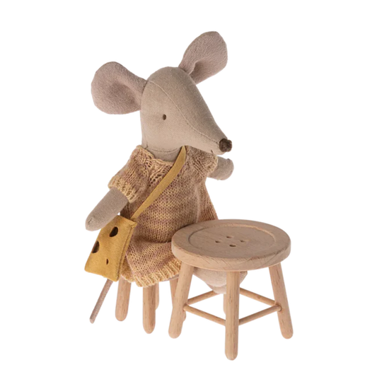 Maileg - Ensemble table et tabouret pour Souris - Elément miniature