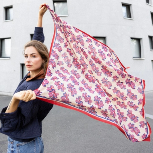 Grand Foulard Latika - Violetta Macadamia - Apaches