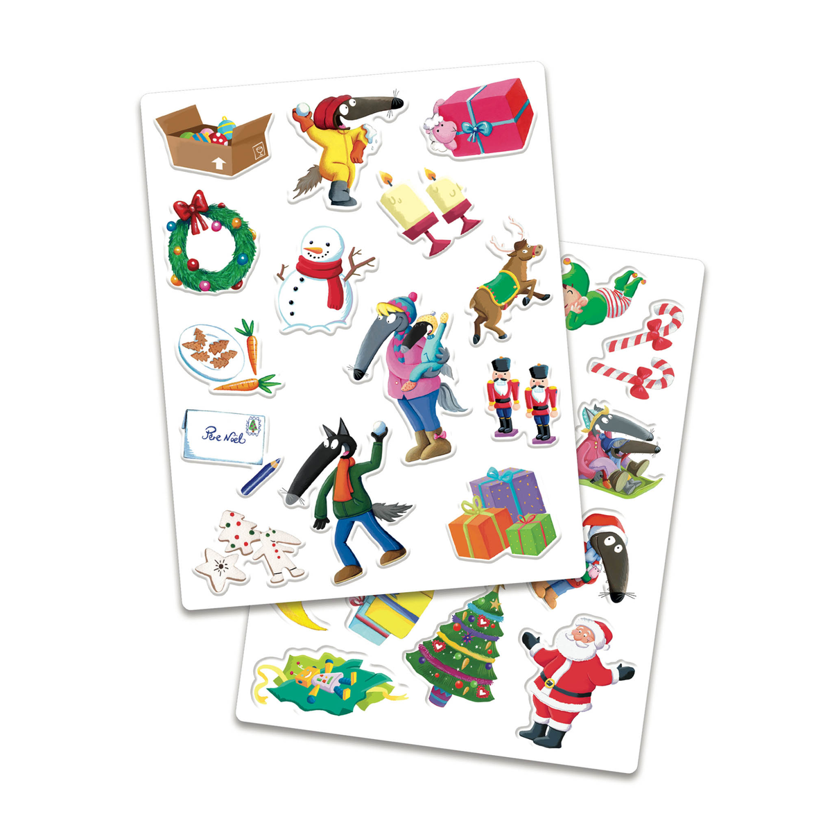 P'tit Loup : mes stickers en relief : vive Noël !