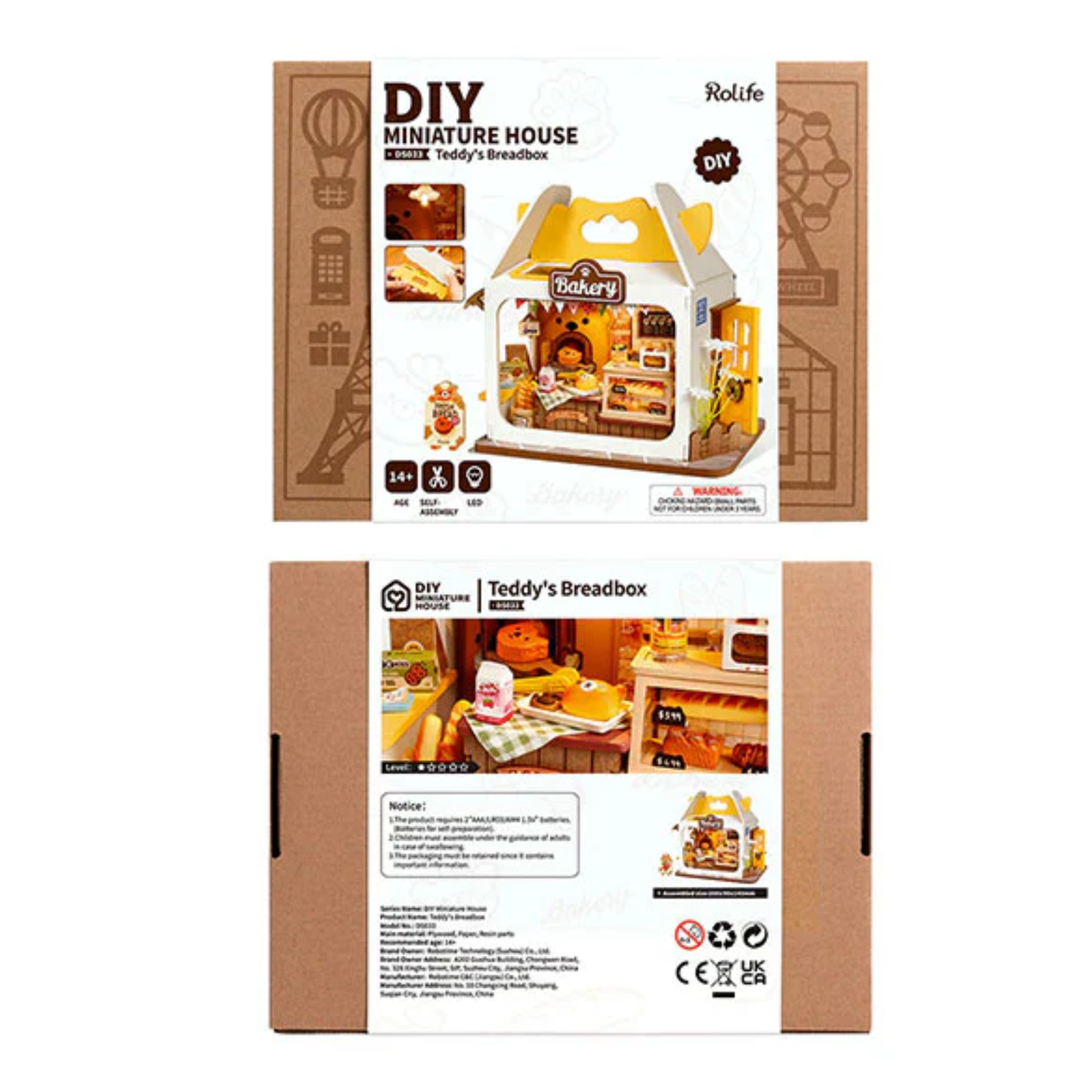 Maquette - Boutique miniature Teddy's Breadbox - Rolife