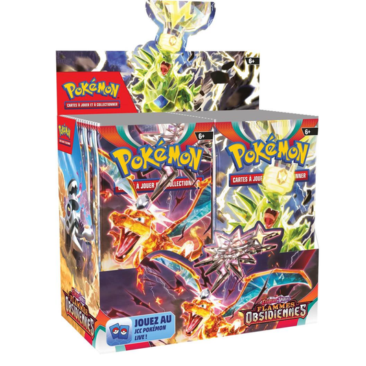 Pokémon – Display Flammes Obsidiennes – Série Écarlate et Violet EV03 – Boite de 36 boosters en français