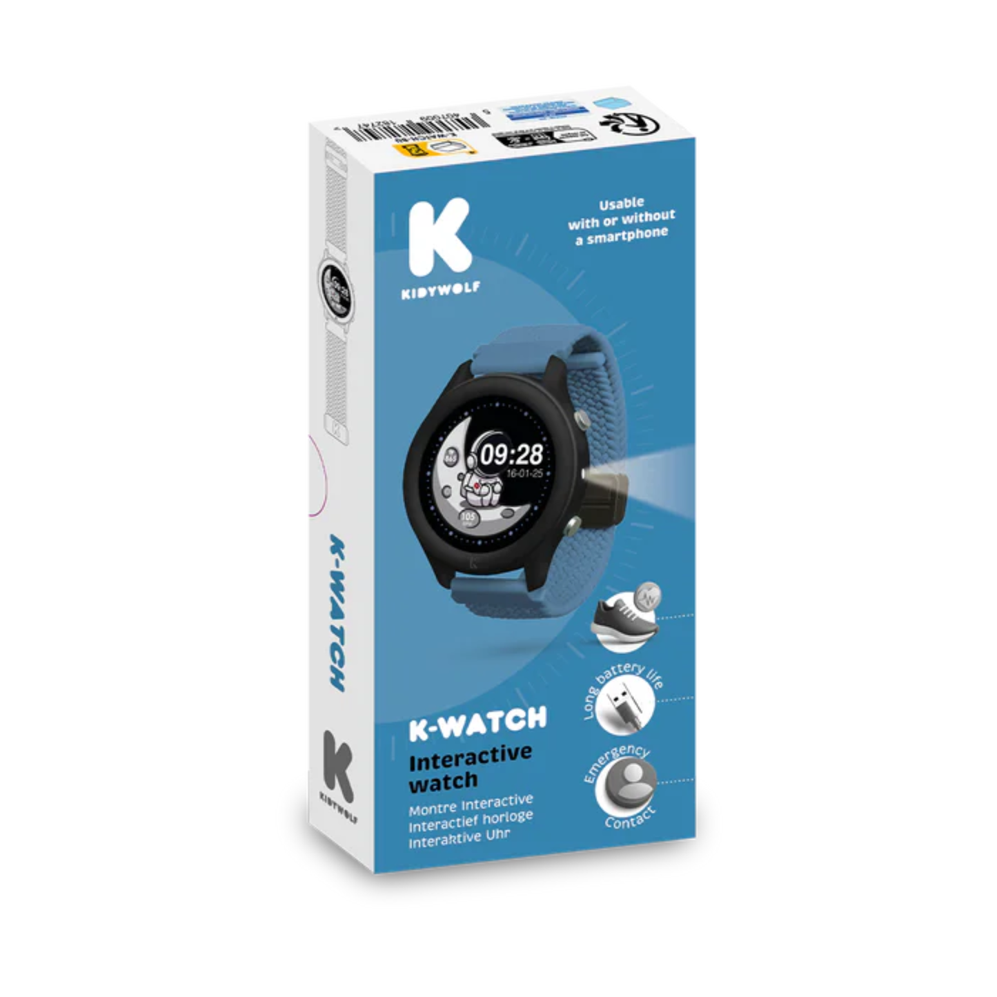 Kidywolf - Montre interactive - Bleue