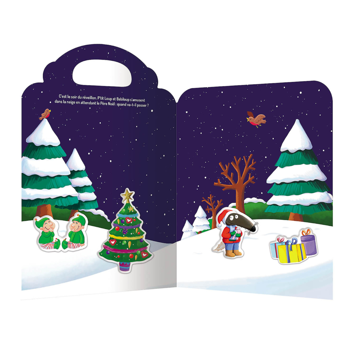 P'tit Loup : mes stickers en relief : vive Noël !