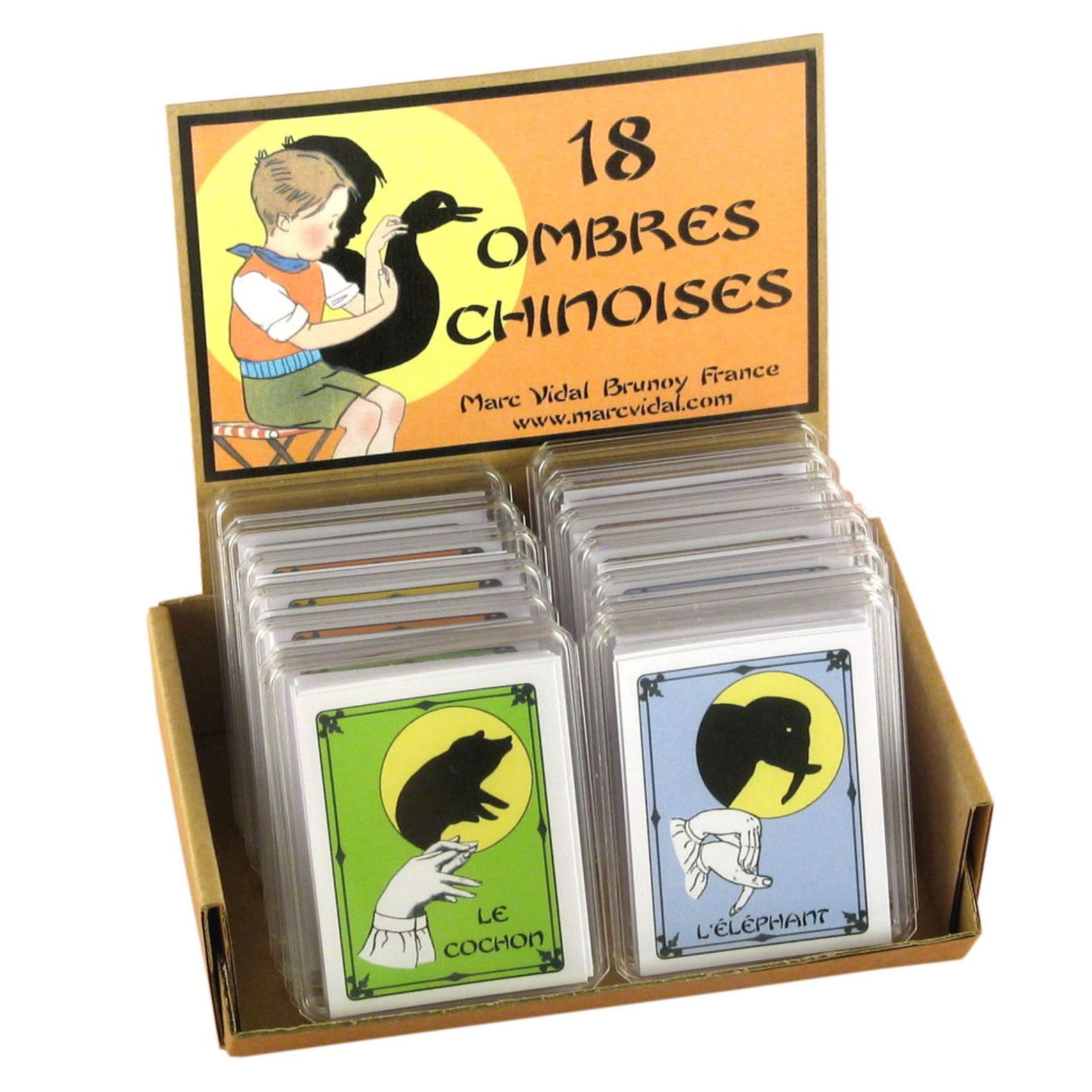 Boîte de 18 ombres chinoises - Marc Vidal