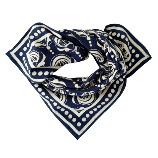Petit Foulard Manika - Wonderful Navy - Apaches