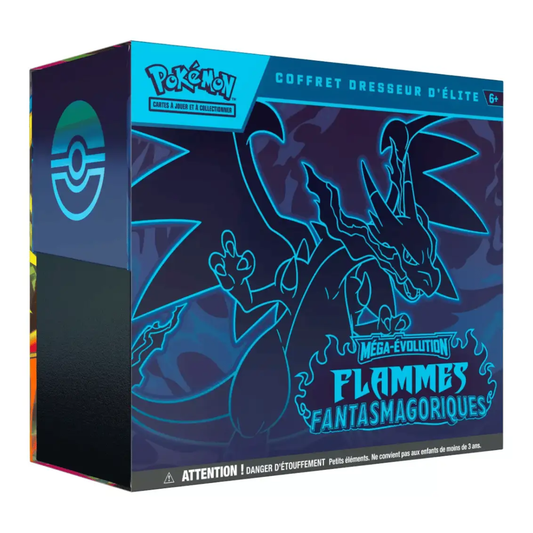 PRECOMMANDE - Pokémon – ETB – Flammes Fantasmagoriques – ME02 – Coffret Dresseur d’Elite en français