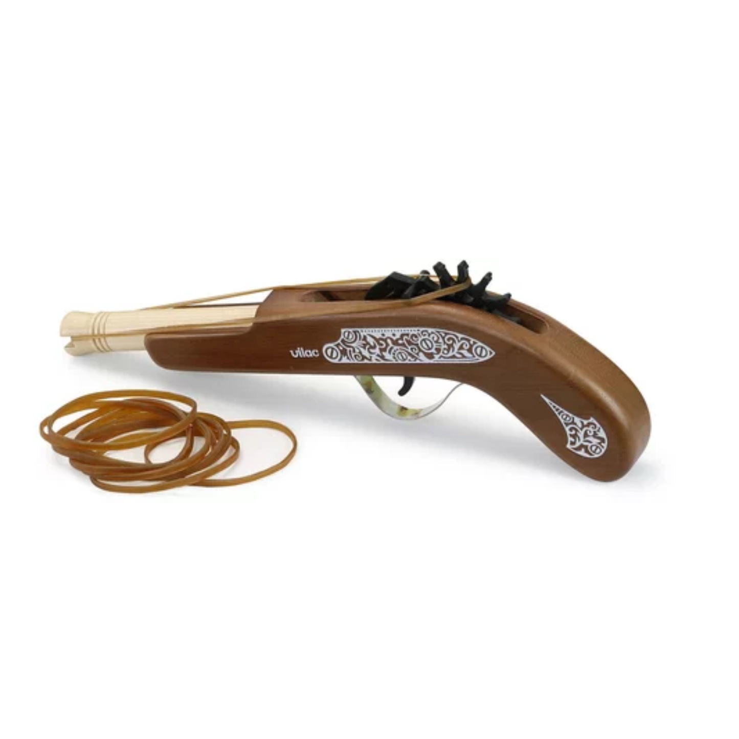 Pistolet en bois à élastiques - Pirates - Vilac