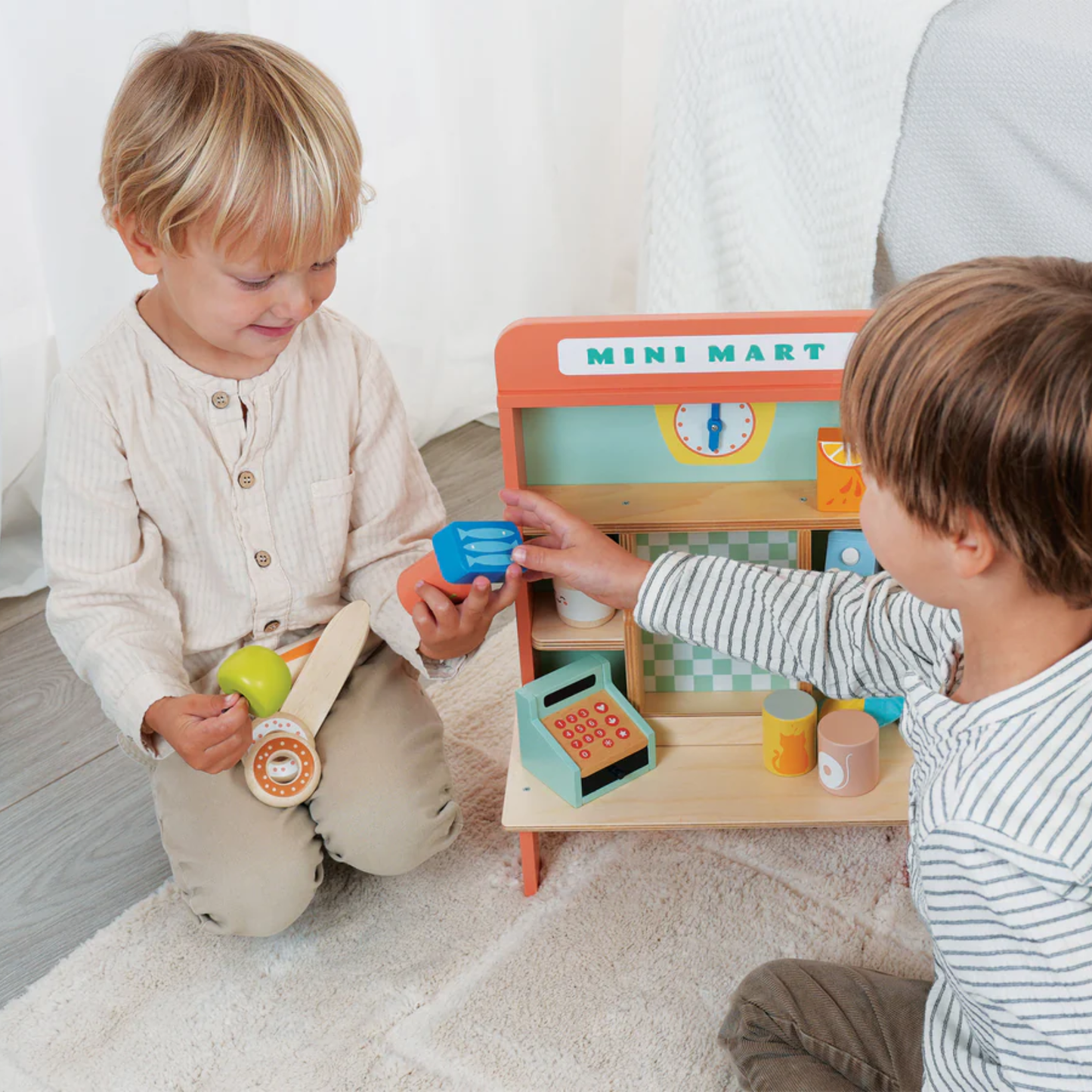 Mini marché en bois