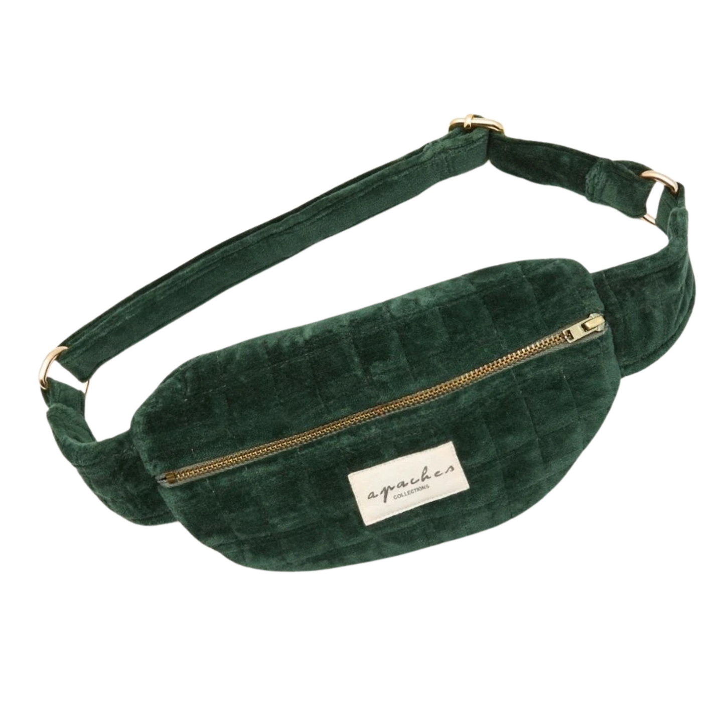 Mini Sac Banane Kela - Velours Lisse Forest - Apaches
