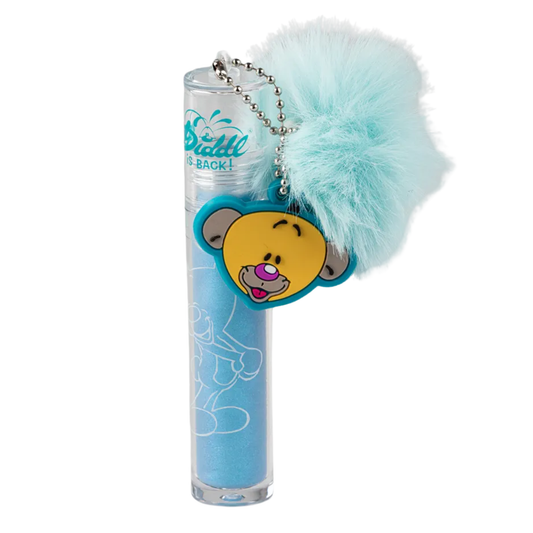 Diddl - Lip gloss glitter pompon - Bleu