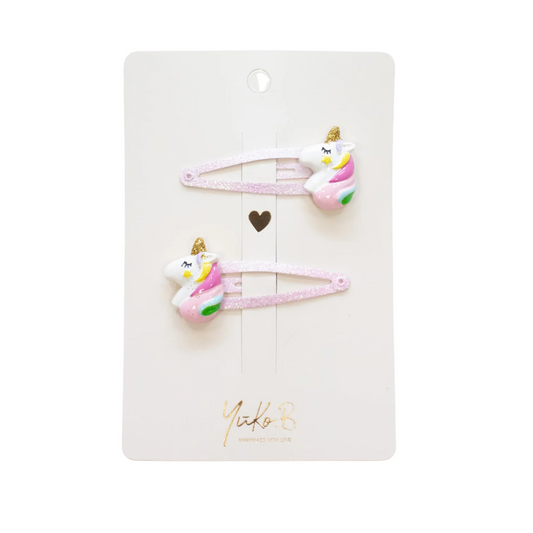 Barrettes à cheveux - Licornes