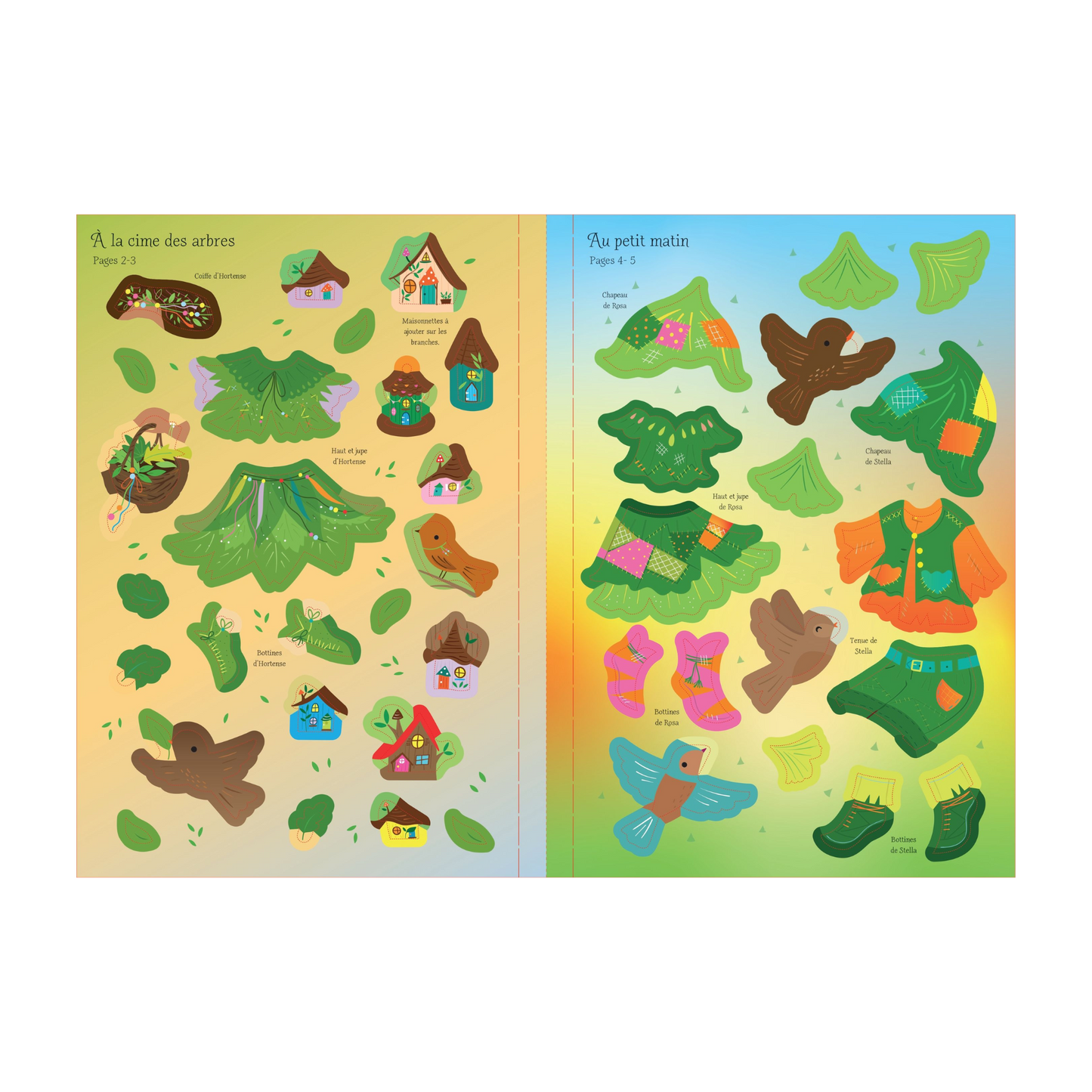 Cahier de gommettes - Les fées des arbres : Ma petite collection "J'habille mes amies"