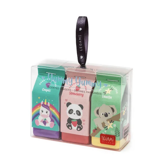 Legami - Lot de 3 gommes parfumées - Yummy Yummy