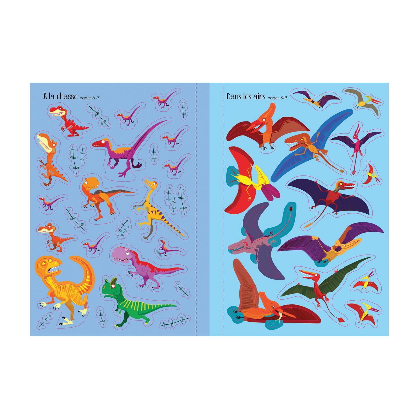 Cahier de gommettes - Les dinosaures